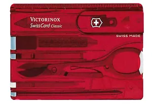 Набор инструментов SwissCard, полупрозрачный красный арт.7703.55