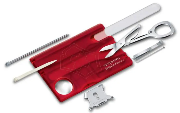 Набор инструментов SwissCard Nailcare, красный арт.7770.55