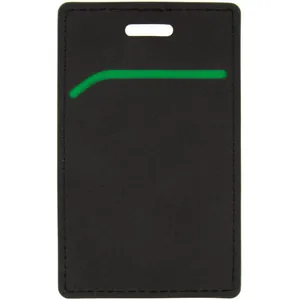 Чехол для пропуска Multimo, черный с зеленым арт.17623.39