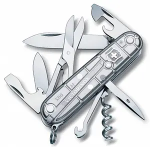 Офицерский нож Climber 91, прозрачный серебристый арт.5049.15