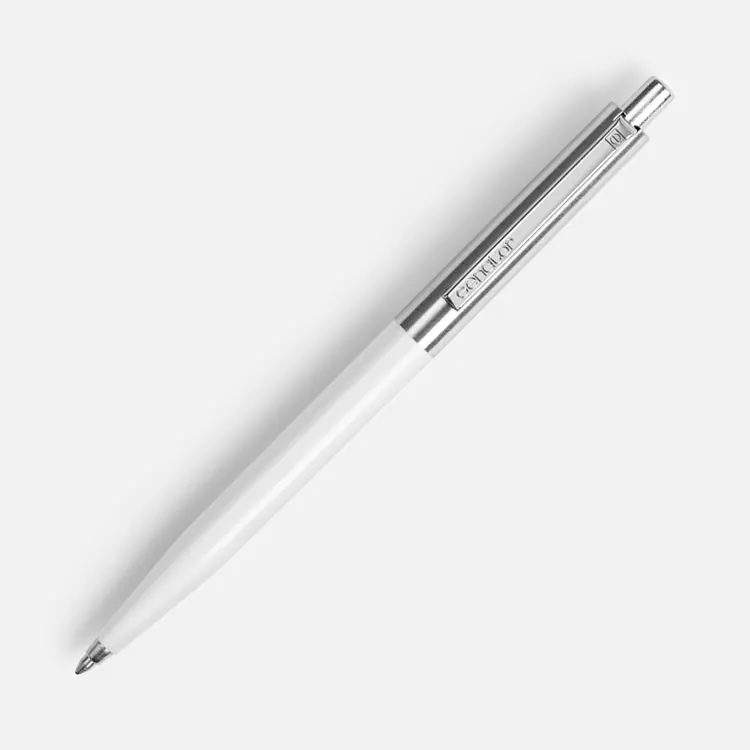 Ручка шариковая Senator Point Metal, ver.2, белая арт.23317.60