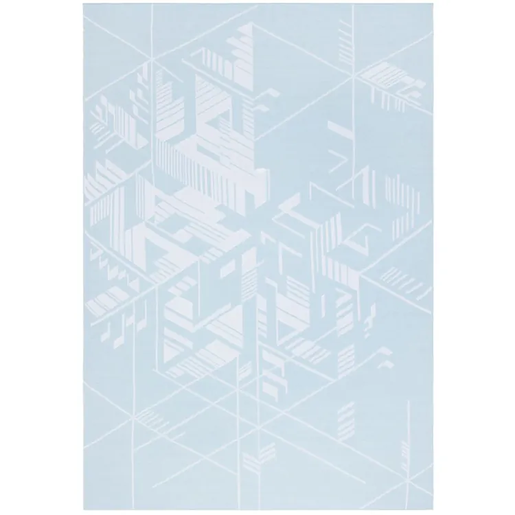 Плед Winterflake, бело-голубой с люрексом арт.20146.17