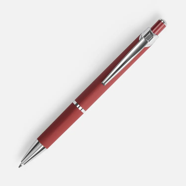 Ручка шариковая Chromos Soft Touch, красная арт.17694.50