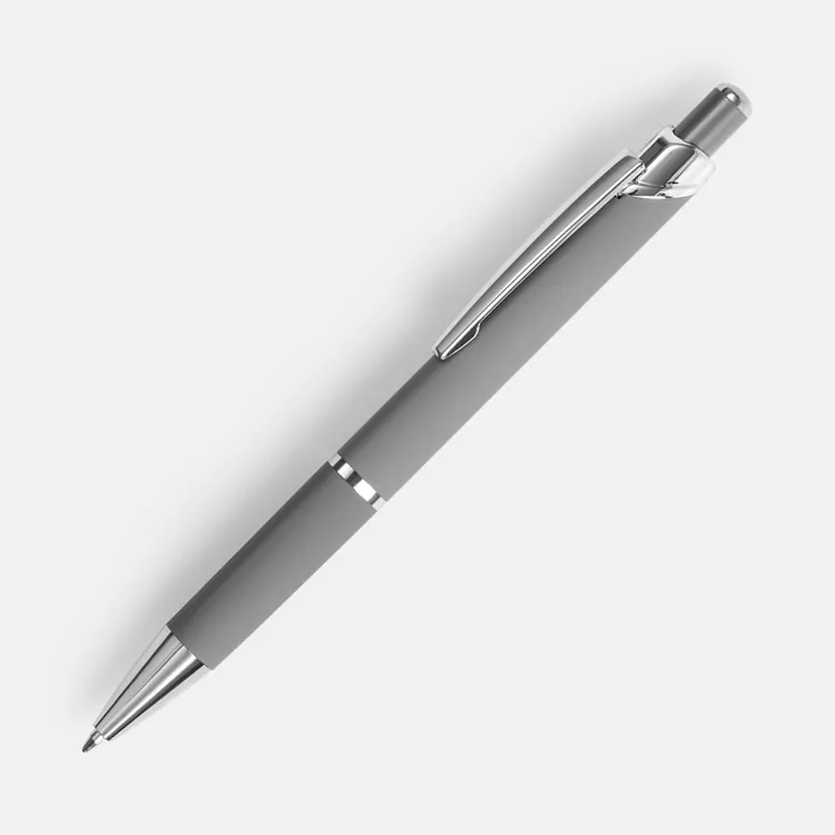 Ручка шариковая Chromos Soft Touch, серая арт.17694.10
