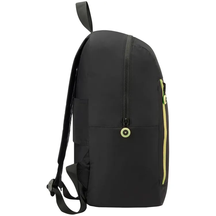 Складной рюкзак Compact Neon, черный с зеленым арт.16852.32