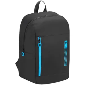 Складной рюкзак Compact Neon, черный с голубым арт.16852.34