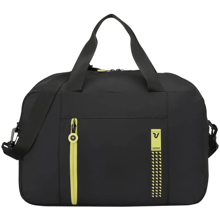 Сумка дорожная Compact Neon, черная с зеленым арт.16863.32