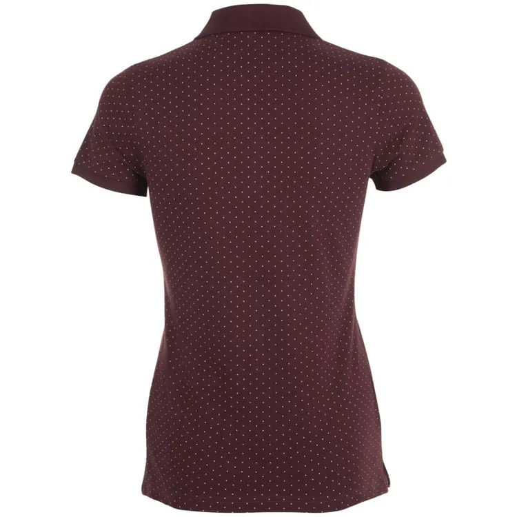 Рубашка поло женская Brandy Women, бордовая с белым арт.01707502