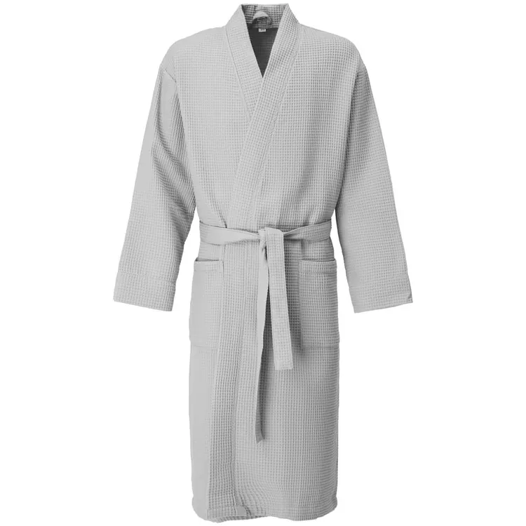 Халат вафельный Kimono, светло-серый арт.17267.13