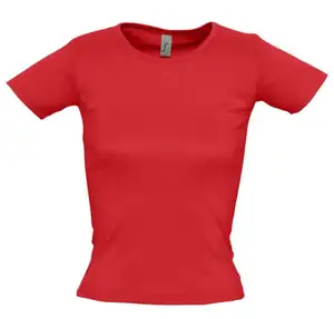Футболка женская с круглым вырезом Lady 220 красная арт.1372.50