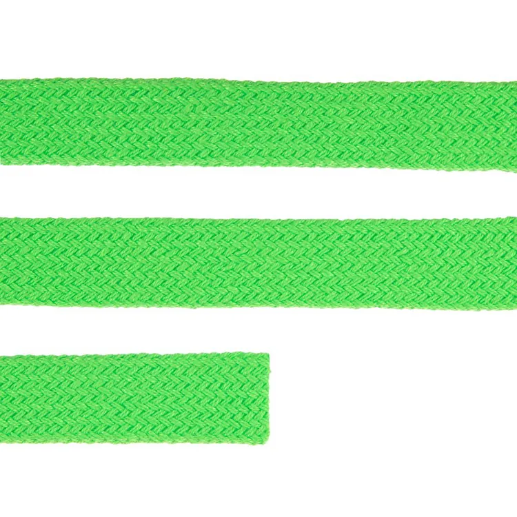 Плоский шнур Cord XL, зеленый неон, 180 см арт.19730.94.180cm