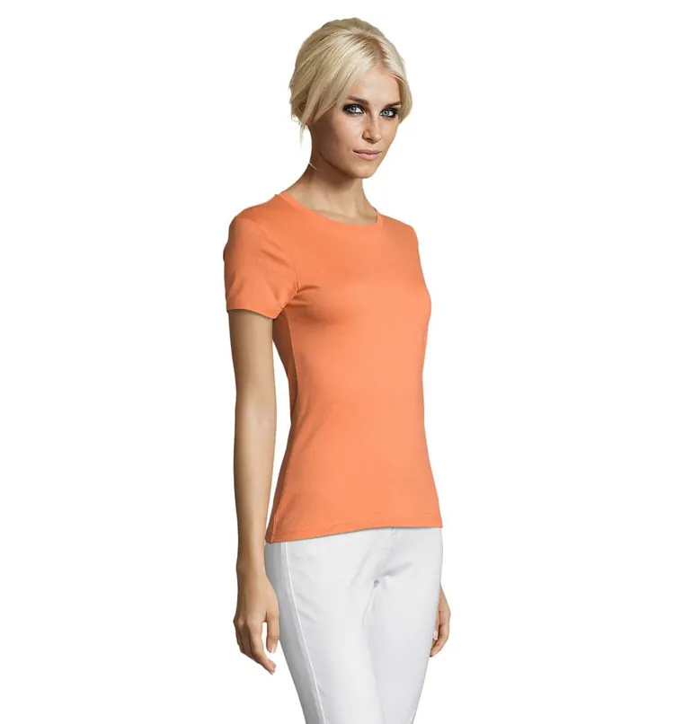 Футболка женская Regent Women, оранжевая (абрикосовая) арт.01825401