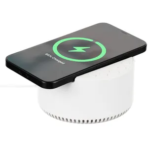 Bluetooth-колонка с беспроводной зарядкой relaxTime, белая арт.17359.60