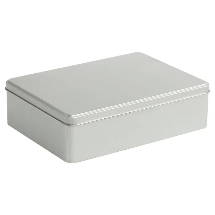 Коробка Pragmax L, прямоугольная, серебристая арт.6777