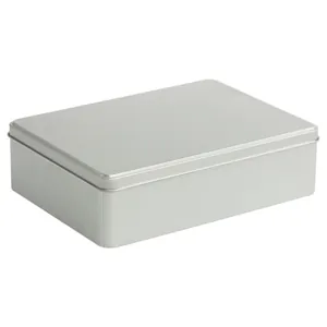 Коробка Pragmax L, прямоугольная, серебристая арт.6777