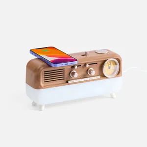 Bluetooth-колонка с беспроводной зарядкой, часами и подсветкой Multiverse, ver.2 арт.17370.00