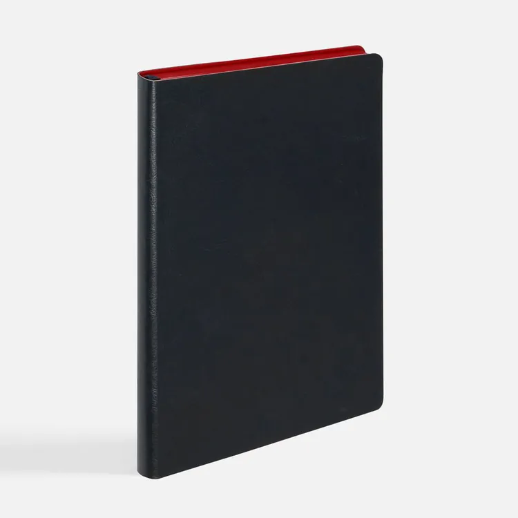 Ежедневник Doppio, недатированный, черный с красным арт.26022.53
