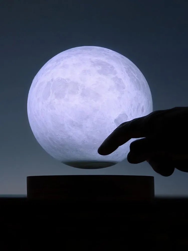 Левитирующая луна MoonFlight с деревянной подставкой арт.10862.02