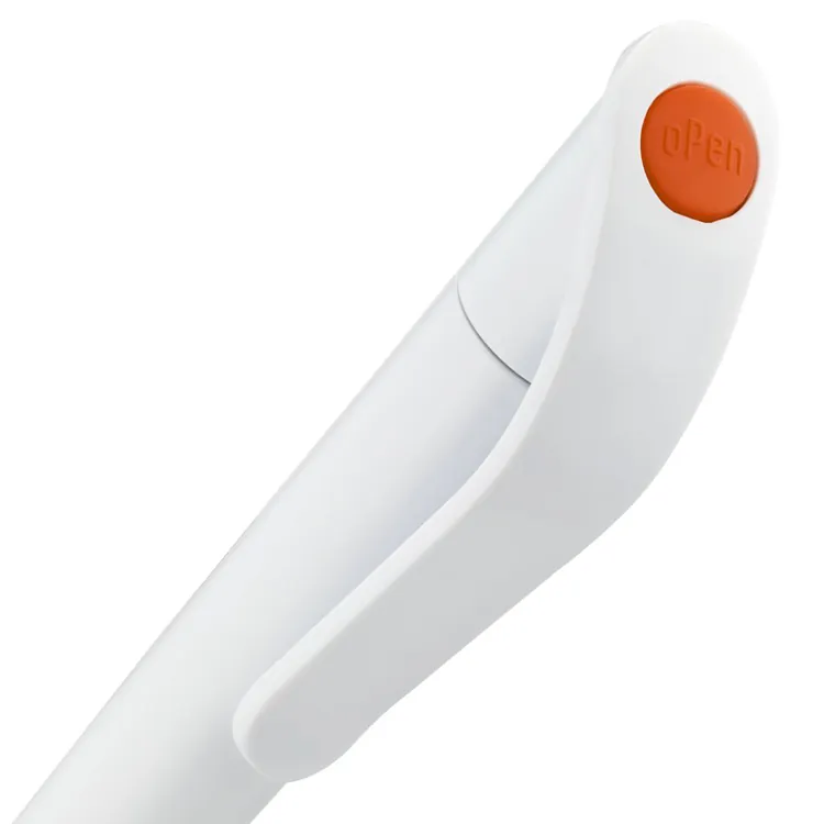 Ручка шариковая Grip, белая с оранжевым арт.3321.62
