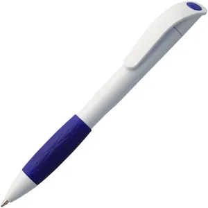 Ручка шариковая Grip, белая (молочная) с синим арт.3321.64