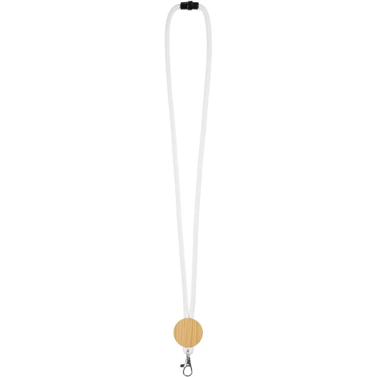 Шнурок для бейджа Tube Wood, белый арт.20382.60