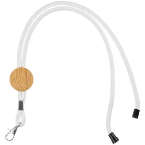 Шнурок для бейджа Tube Wood, белый арт.20382.60