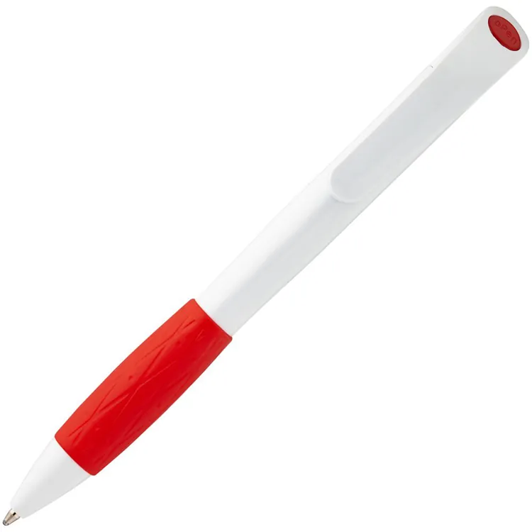 Ручка шариковая Grip, белая с красным арт.3321.65