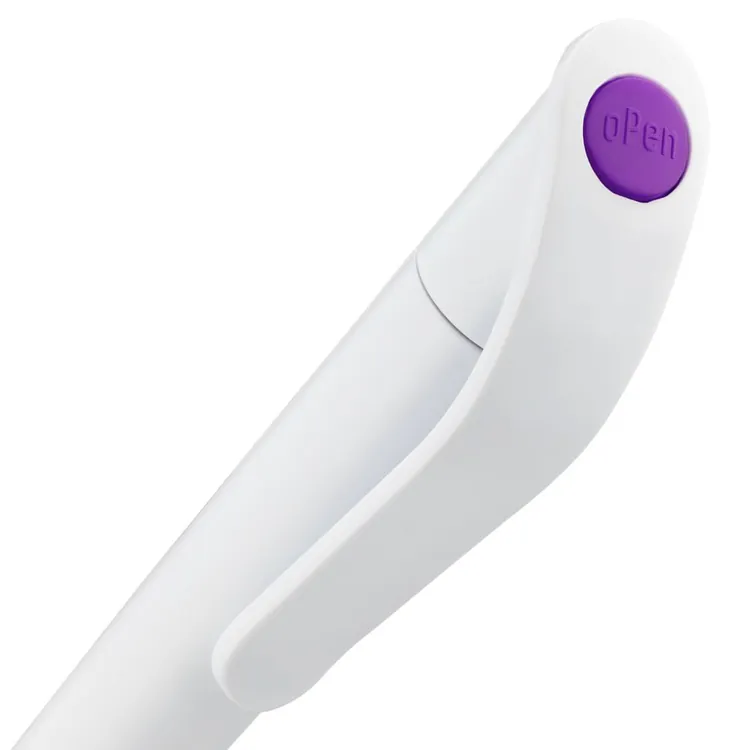 Ручка шариковая Grip, белая с фиолетовым арт.3321.67