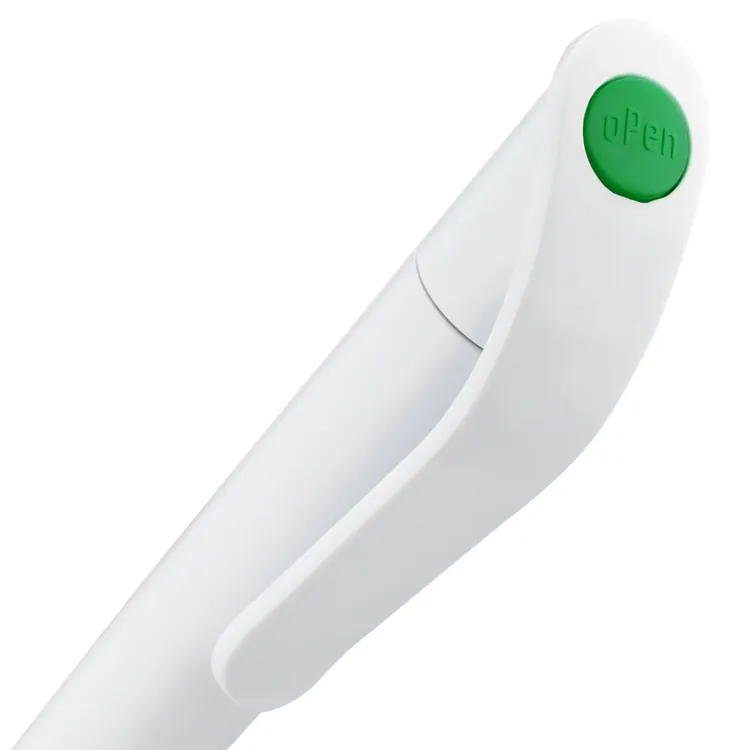 Ручка шариковая Grip, белая с зеленым арт.3321.69