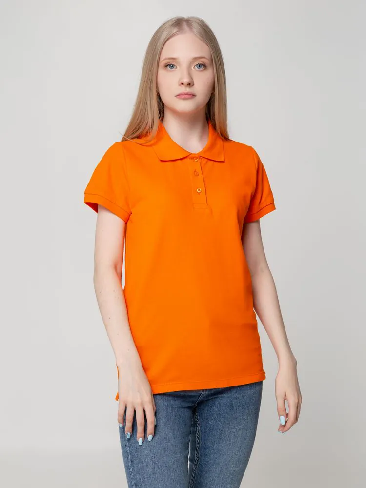 Рубашка поло женская Virma Lady, оранжевая арт.2497.20