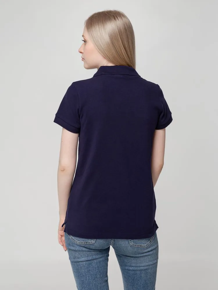 Рубашка поло женская Virma Lady, темно-синяя арт.2497.40