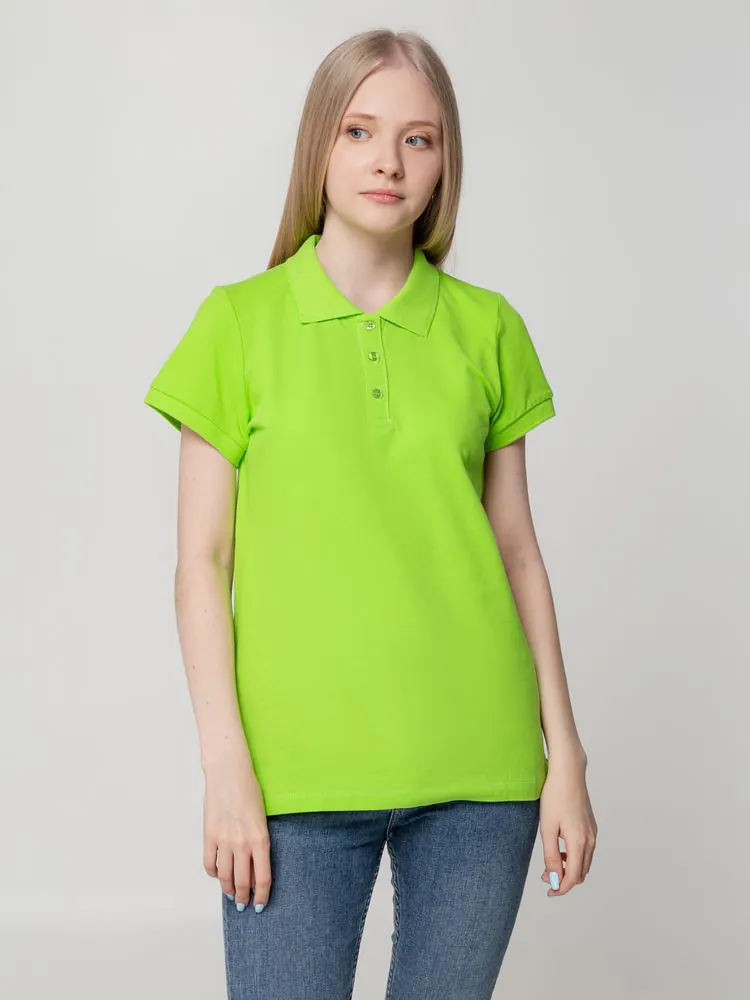 Рубашка поло женская Virma Lady, зеленое яблоко арт.2497.94