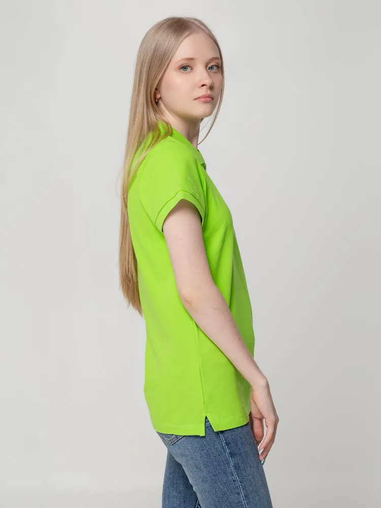 Рубашка поло женская Virma Lady, зеленое яблоко арт.2497.94