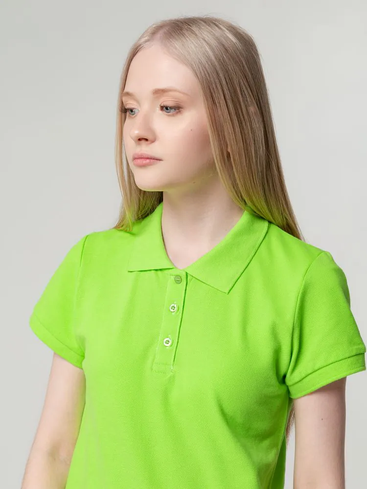 Рубашка поло женская Virma Lady, зеленое яблоко арт.2497.94
