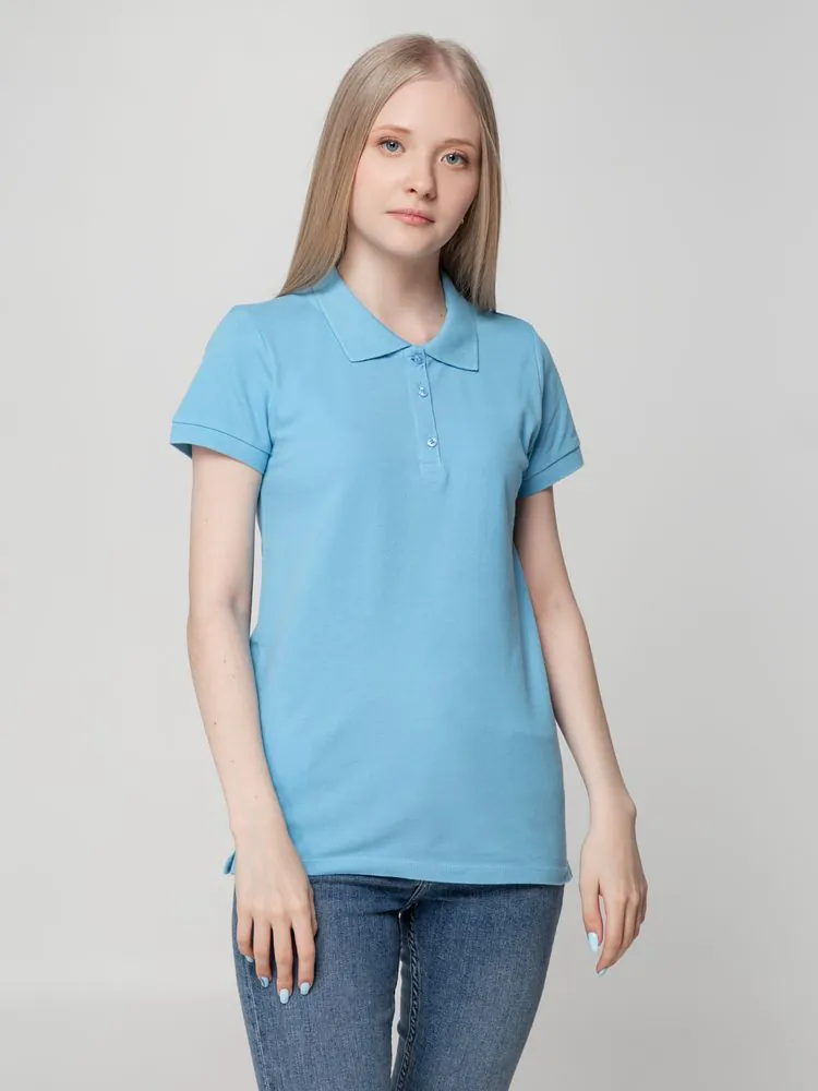 Рубашка поло женская Virma Lady, голубая арт.2497.14