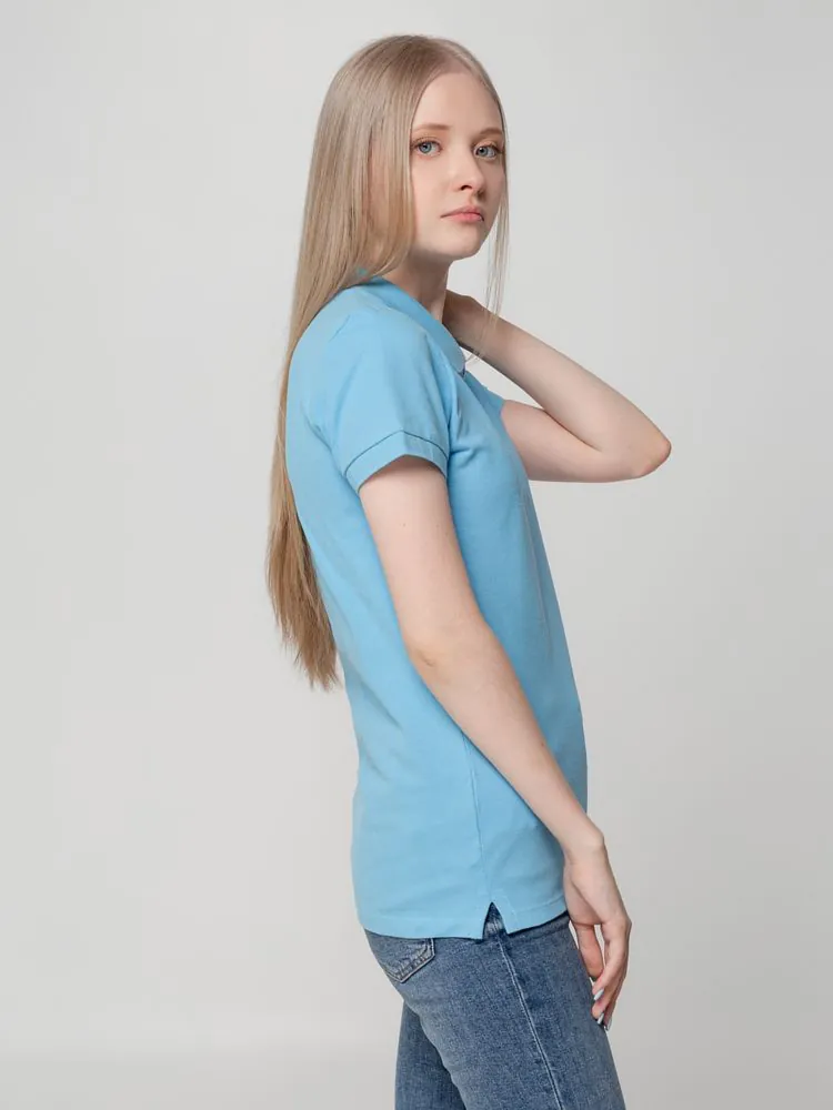 Рубашка поло женская Virma Lady, голубая арт.2497.14