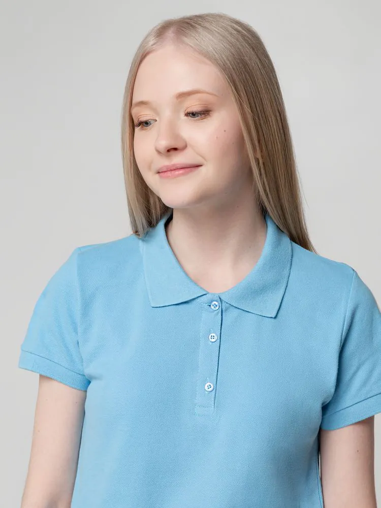 Рубашка поло женская Virma Lady, голубая арт.2497.14