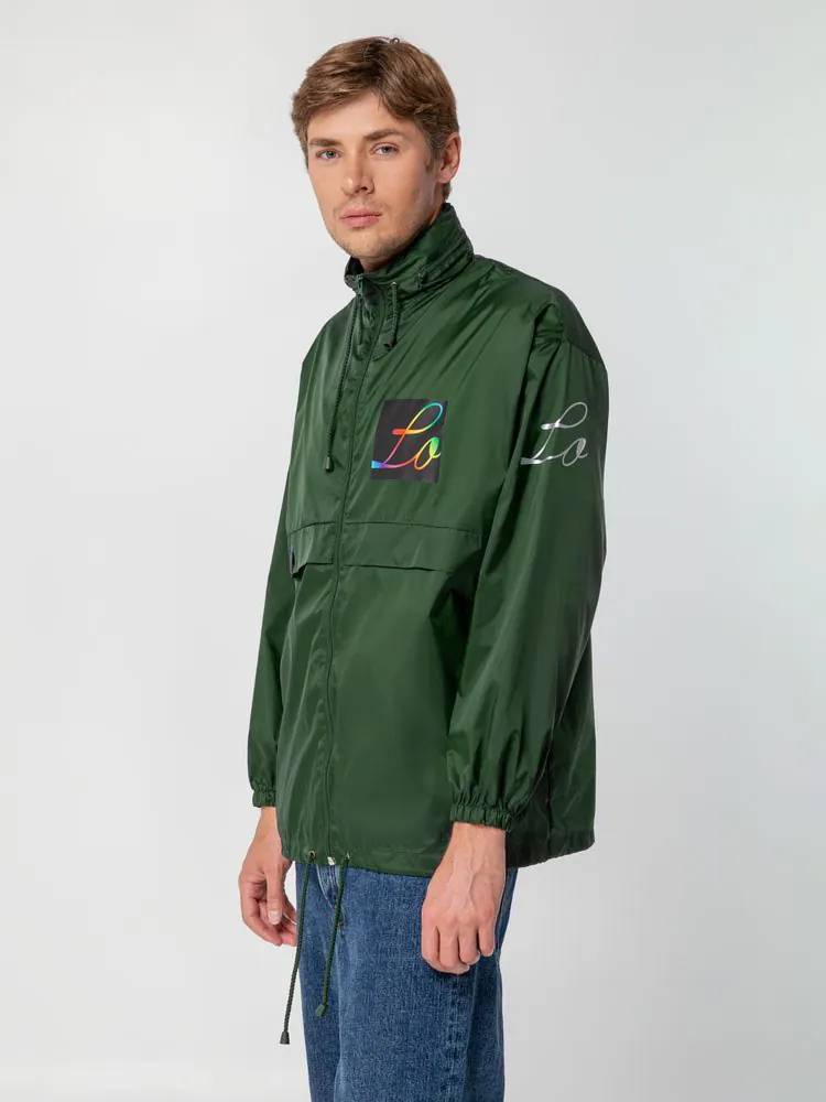 Ветровка из нейлона Surf 210, зеленая арт.1384.90