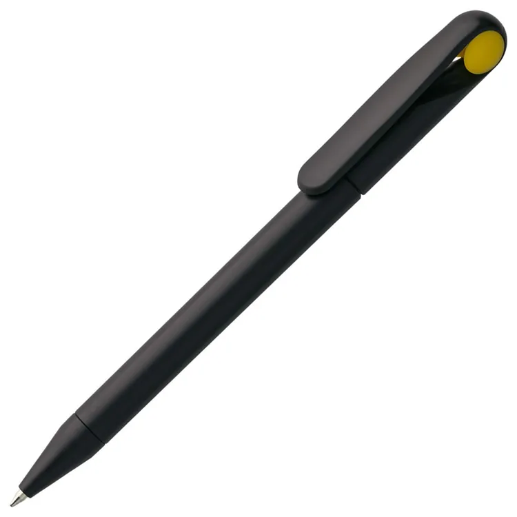 Ручка шариковая Prodir DS1 TMM Dot, черная с желтым арт.3425.38