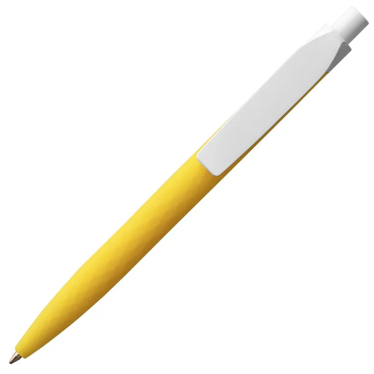 Ручка шариковая Prodir QS01 PMP-P, желтая с белым арт.1900.86