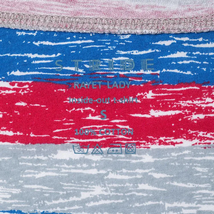 Футболка женская Rayet Lady двусторонняя, красная с синим арт.3482.50