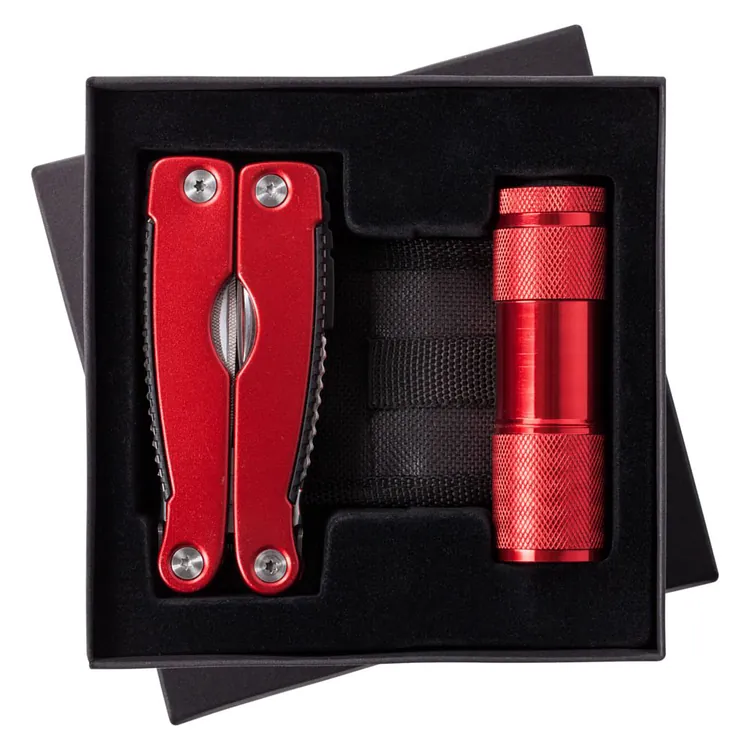 Набор Handmaster: фонарик и мультитул, красный арт.3495.50