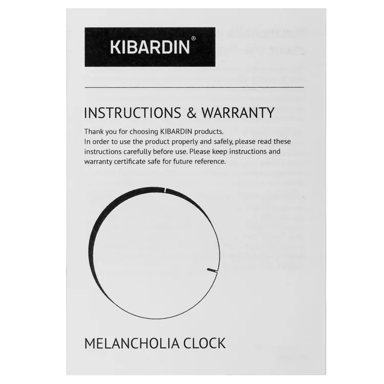 Часы настенные Melancholia Clock, черные арт.7021.36