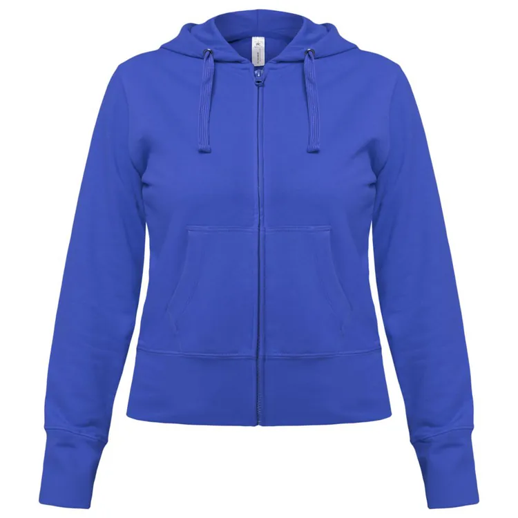Толстовка женская Hooded Full Zip ярко-синяя арт.WW642450