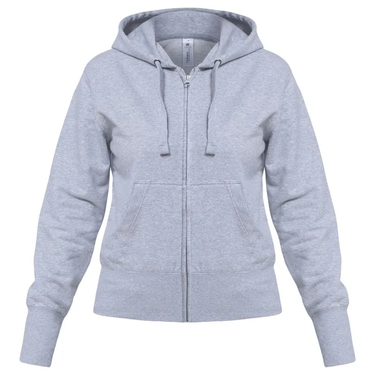 Толстовка женская Hooded Full Zip серый меланж арт.WW642610