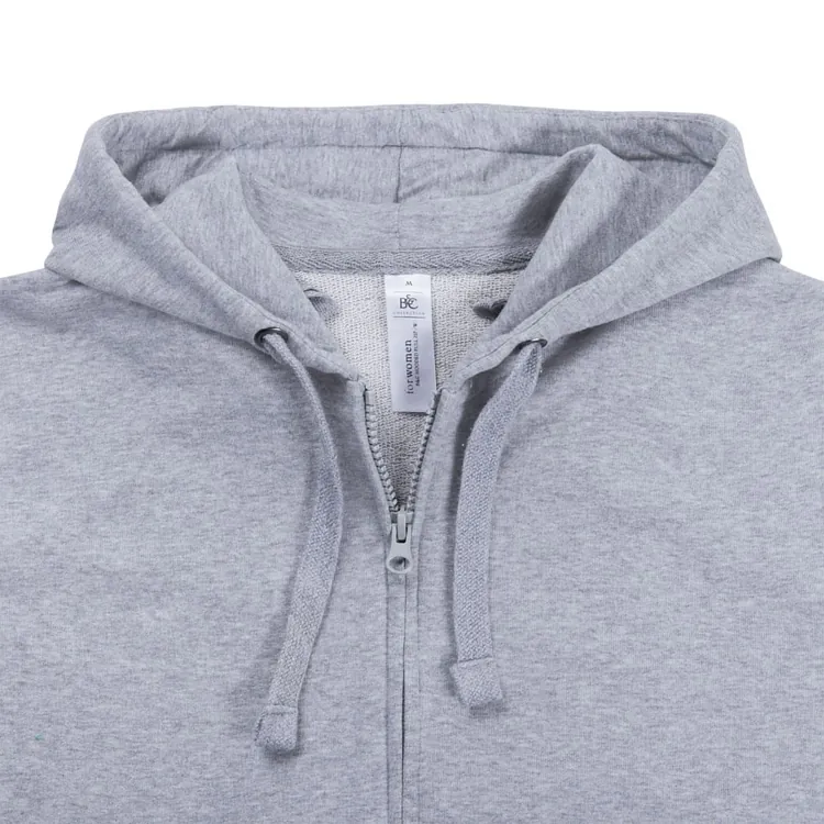 Толстовка женская Hooded Full Zip серый меланж арт.WW642610