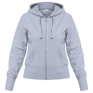 Толстовка женская Hooded Full Zip серый меланж арт.WW642610