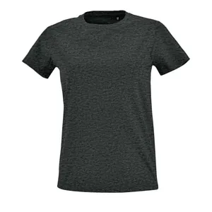 Футболка женская Imperial Fit Women, черный меланж арт.02080348