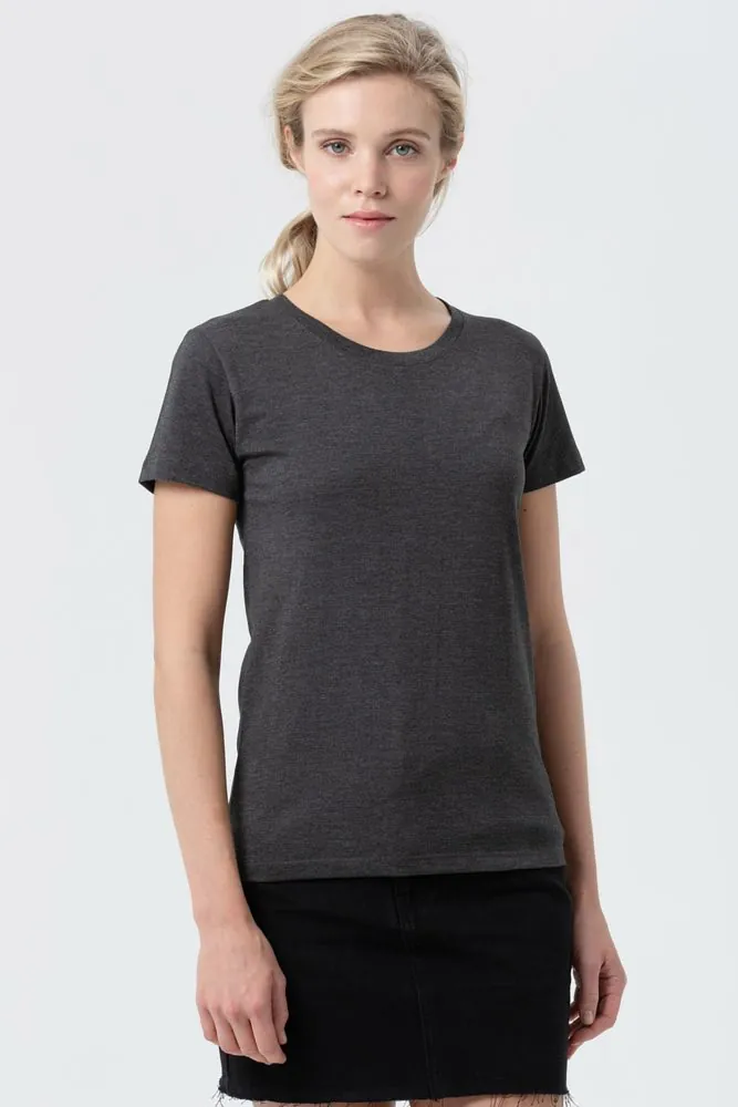 Футболка женская Regent Fit Women, черный меланж арт.02758348