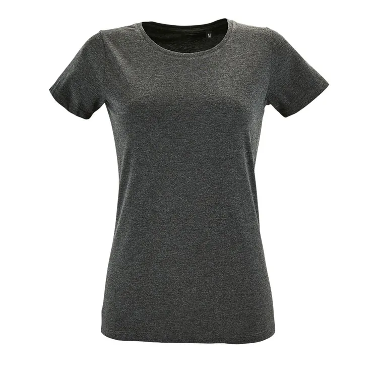 Футболка женская Regent Fit Women, черный меланж арт.02758348